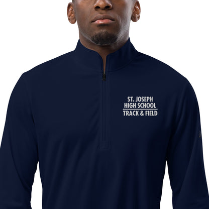 Signature | Adidas Quarter-Zip Pullover | St. Joseph High School - Track & Field | Crest Logo
