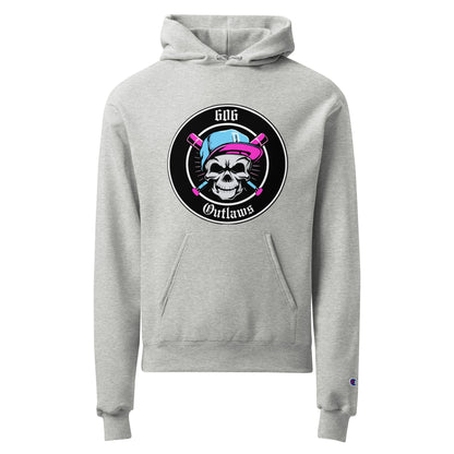 Signature | Champion Hoodie | 606 Outlaws Baseball | Badge Logo