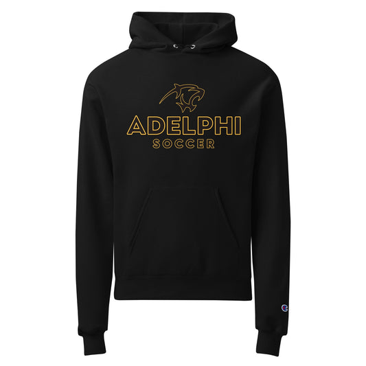 Signature | Champion Hoodie | Adelphi Womens Soccer | Vanguard Mark Logo