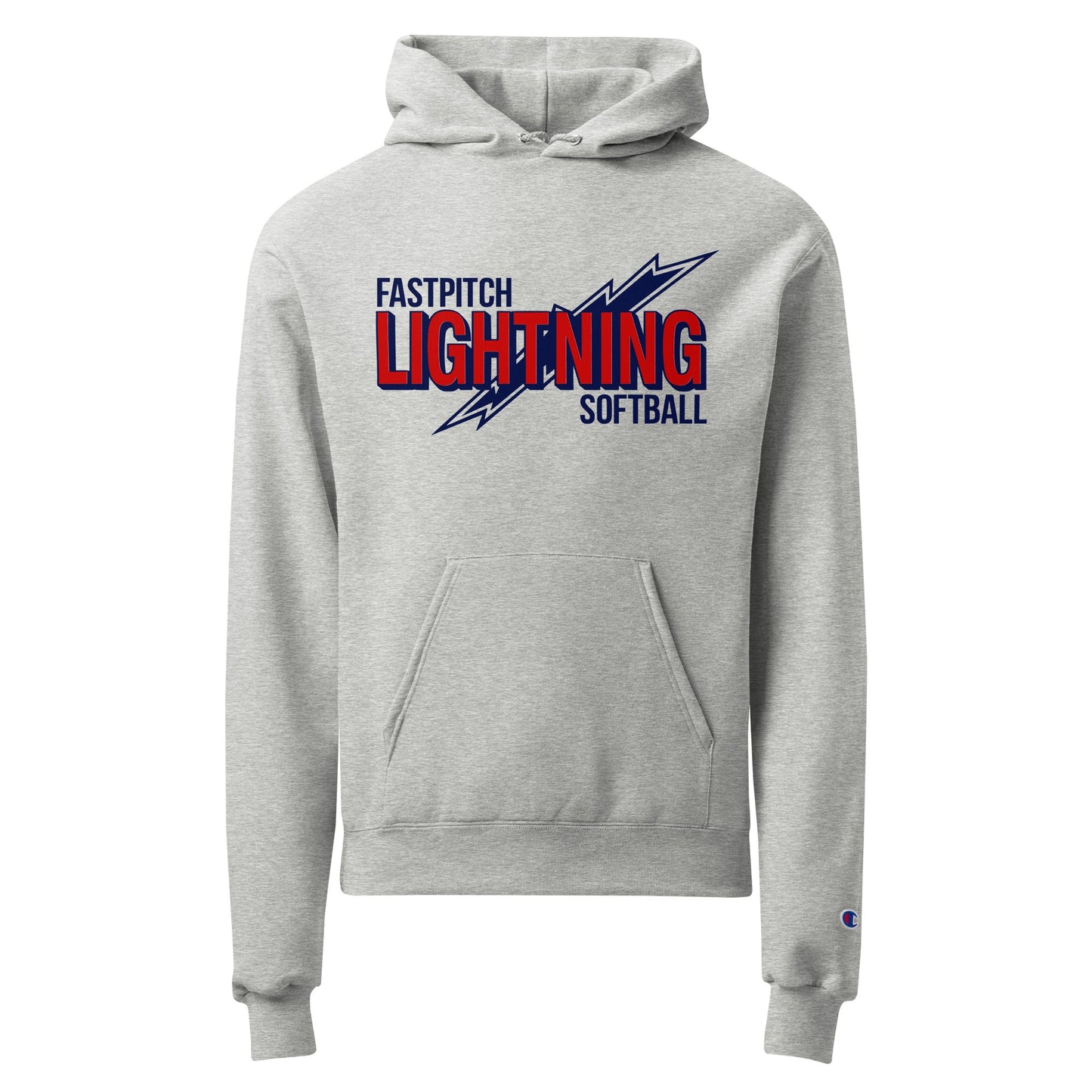 Signature | Champion Hoodie | Amherst Lightning Softball | Lightning Logo