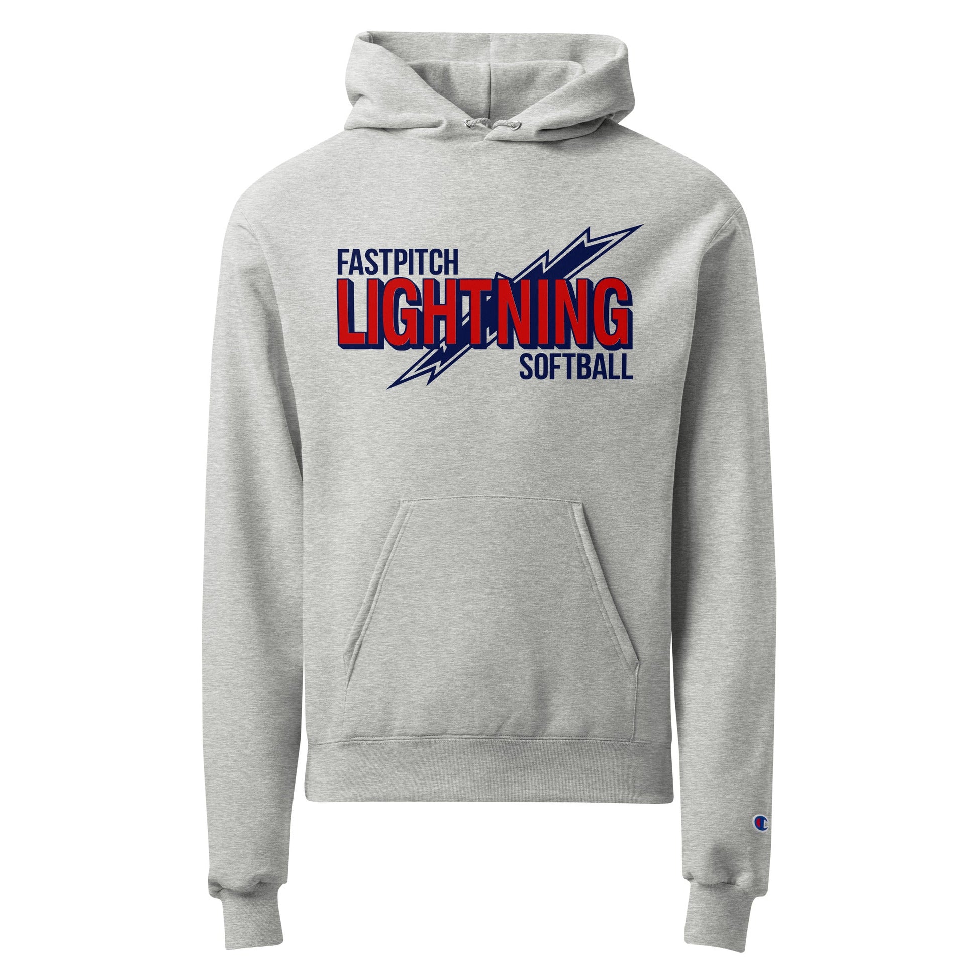Signature | Champion Hoodie | Amherst Lightning Softball | Lightning Logo