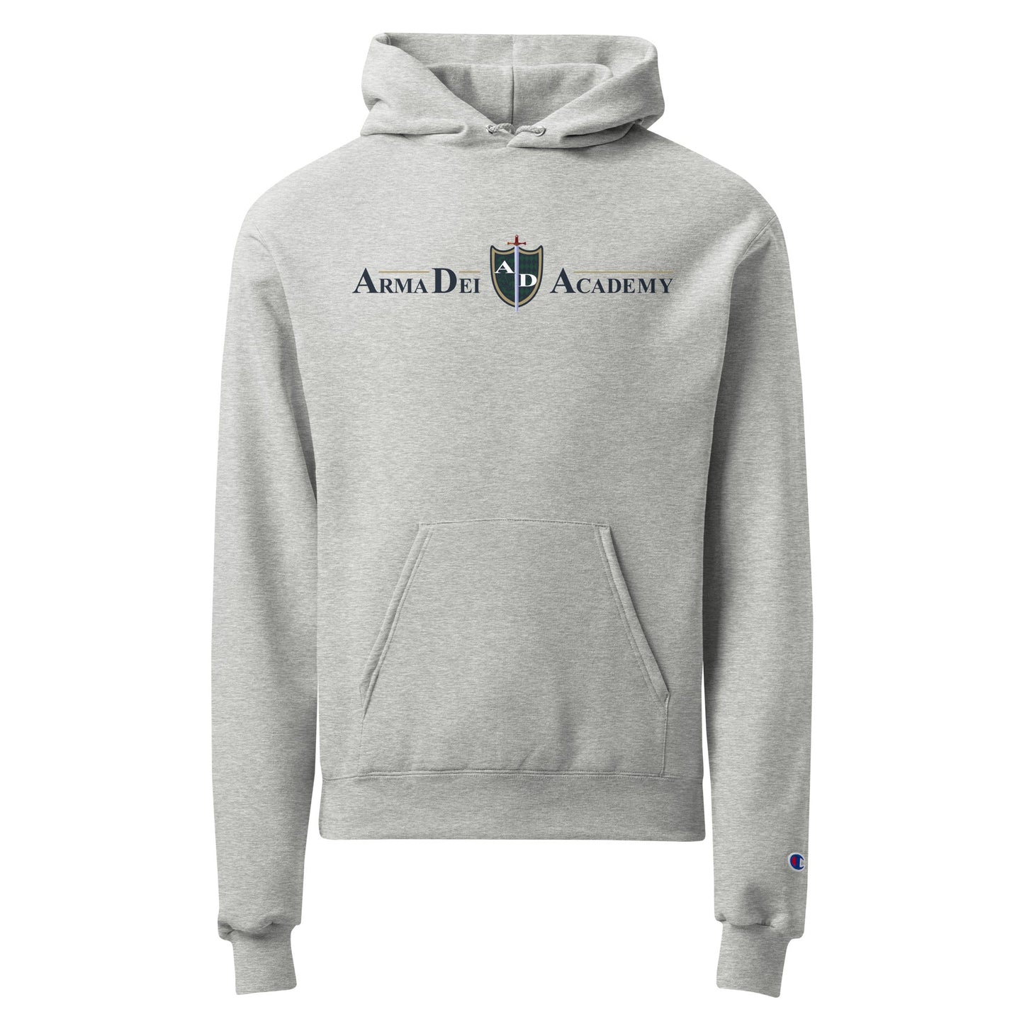 Signature | Champion Hoodie | Arma Dei Academy | Text Shield Logo