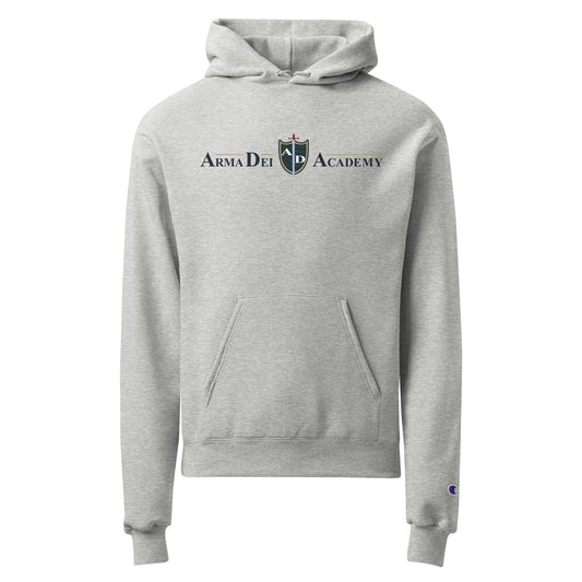 Signature | Champion Hoodie | Arma Dei Academy | Text Shield Logo