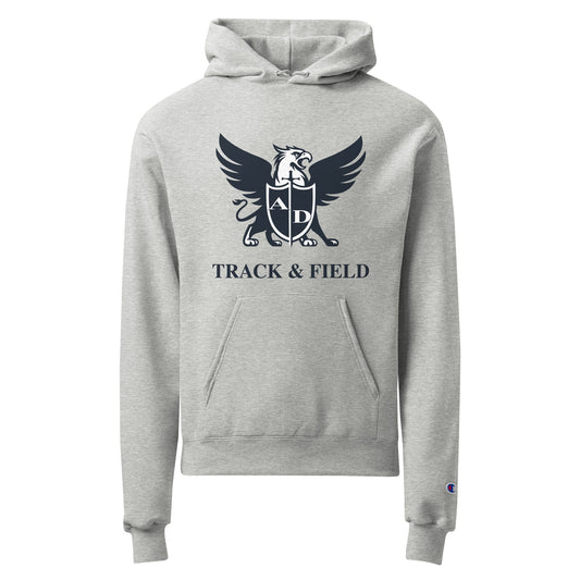 Signature | Champion Hoodie | Arma Dei Academy Track and Field | Griffin Logo