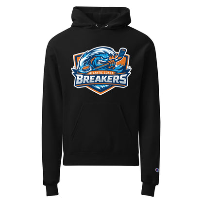 Signature | Champion Hoodie | Atlantic Coast Breakers Hockey | Mascot Shield Logo