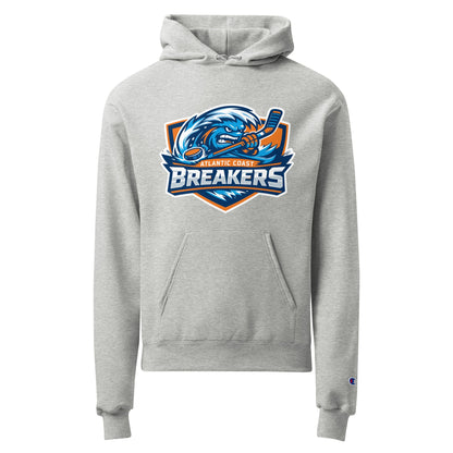 Signature | Champion Hoodie | Atlantic Coast Breakers Hockey | Mascot Shield Logo