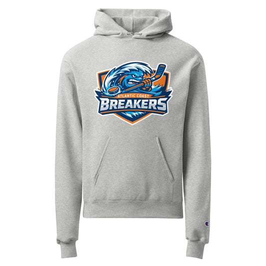 Signature | Champion Hoodie | Atlantic Coast Breakers Hockey | Mascot Shield Logo