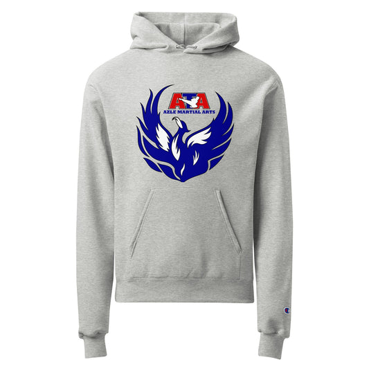 Signature | Champion Hoodie | Azle Martial Arts | Blue Fire Crest Logo