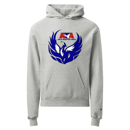Signature | Champion Hoodie | Azle Martial Arts | Blue Fire Crest Logo