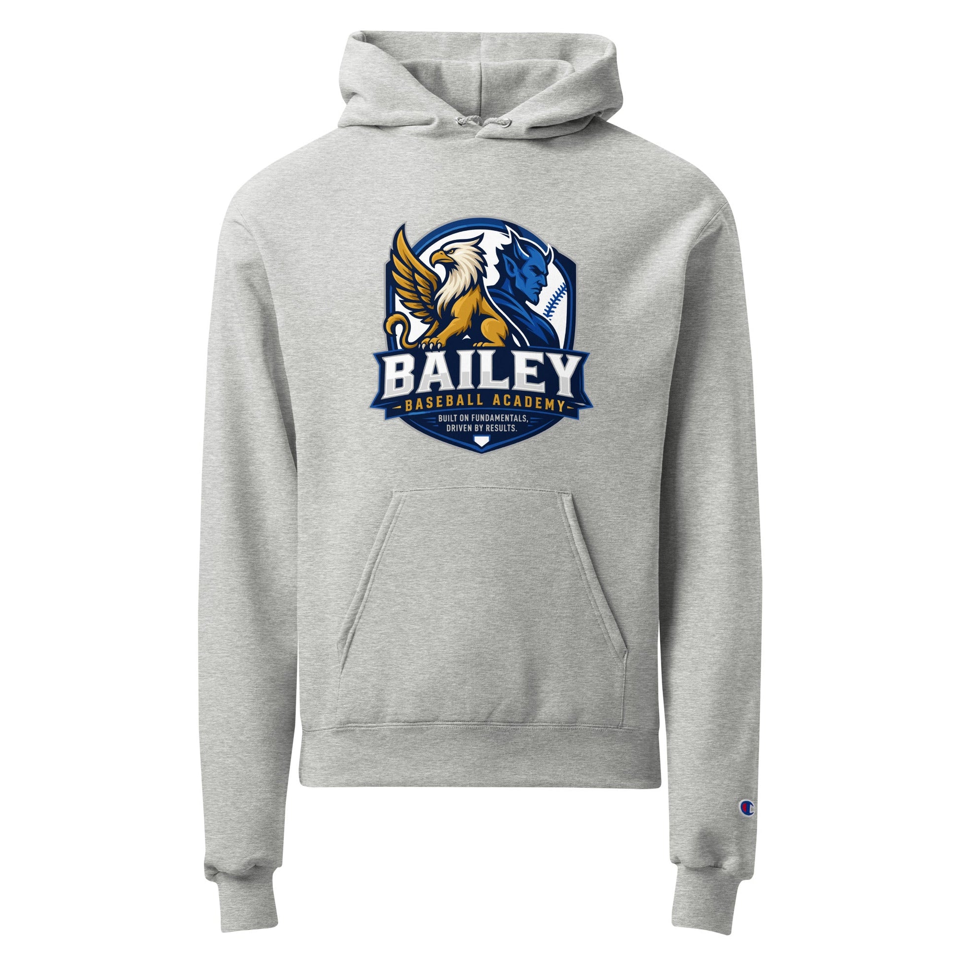 Signature | Champion Hoodie | Bailey Baseball Academy | Shield Logo