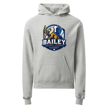 Signature | Champion Hoodie | Bailey Baseball Academy | Shield Logo