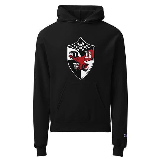 Signature | Champion Hoodie | Bard College Rugby Football Club | Raptor Logo