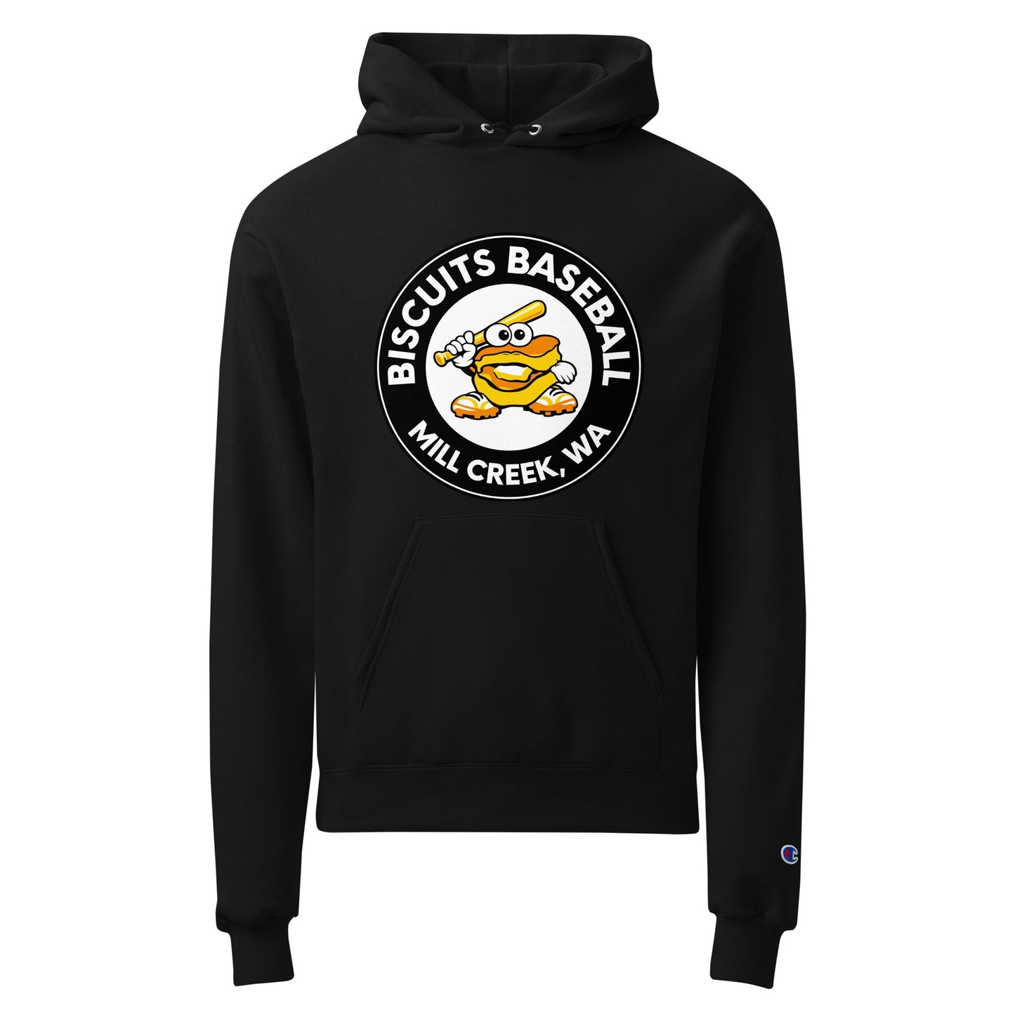 Signature | Champion Hoodie | Biscuits Baseball MCLL | Mascot Logo