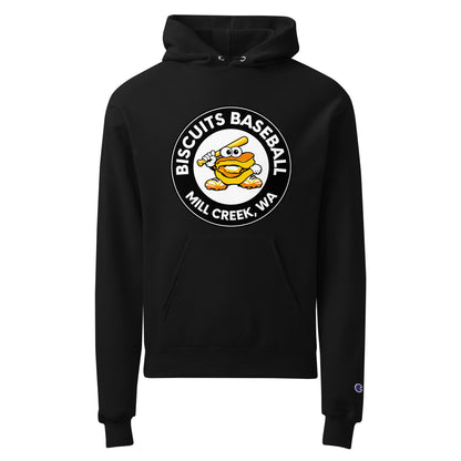 Signature | Champion Hoodie | Biscuits Baseball MCLL | Mascot Logo