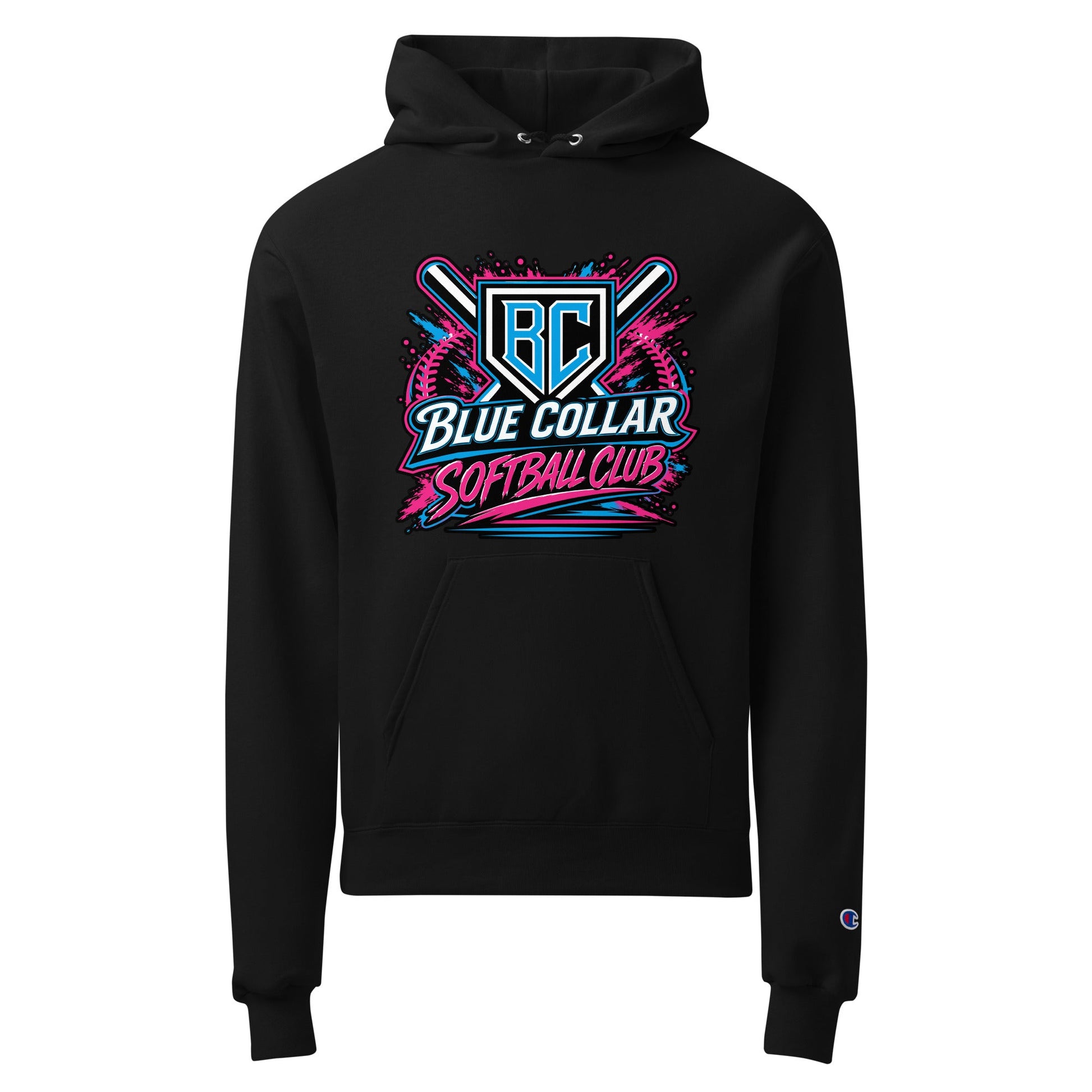 Signature | Champion Hoodie | Blue Collar Softball 2034 | Athletics Logo