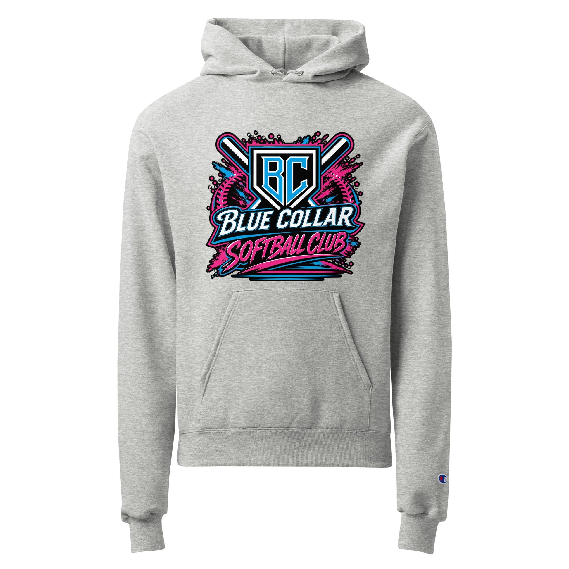 Signature | Champion Hoodie | Blue Collar Softball 2034 | Athletics Logo