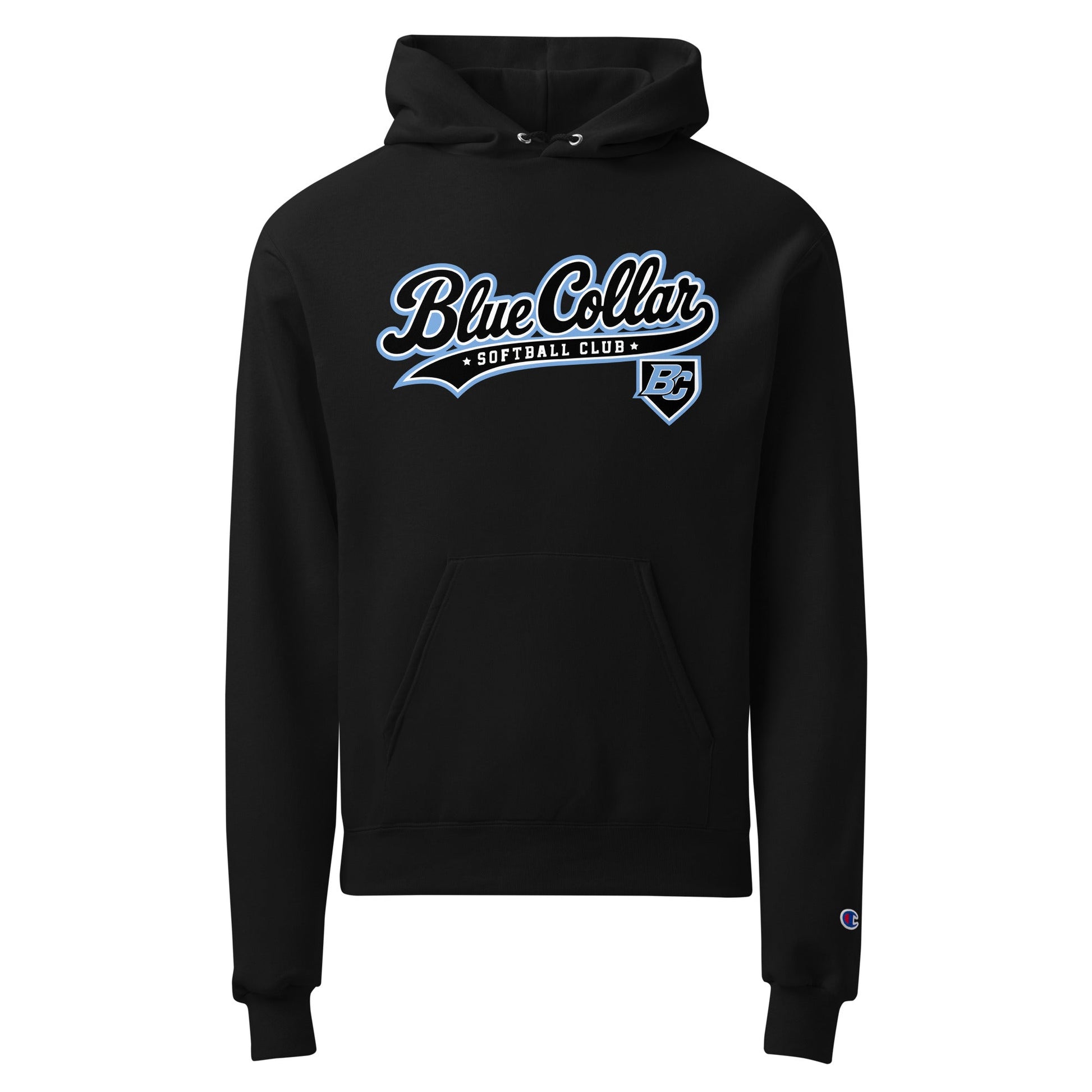 Signature | Champion Hoodie | Blue Collar Softball 2034 | Foundry Logo