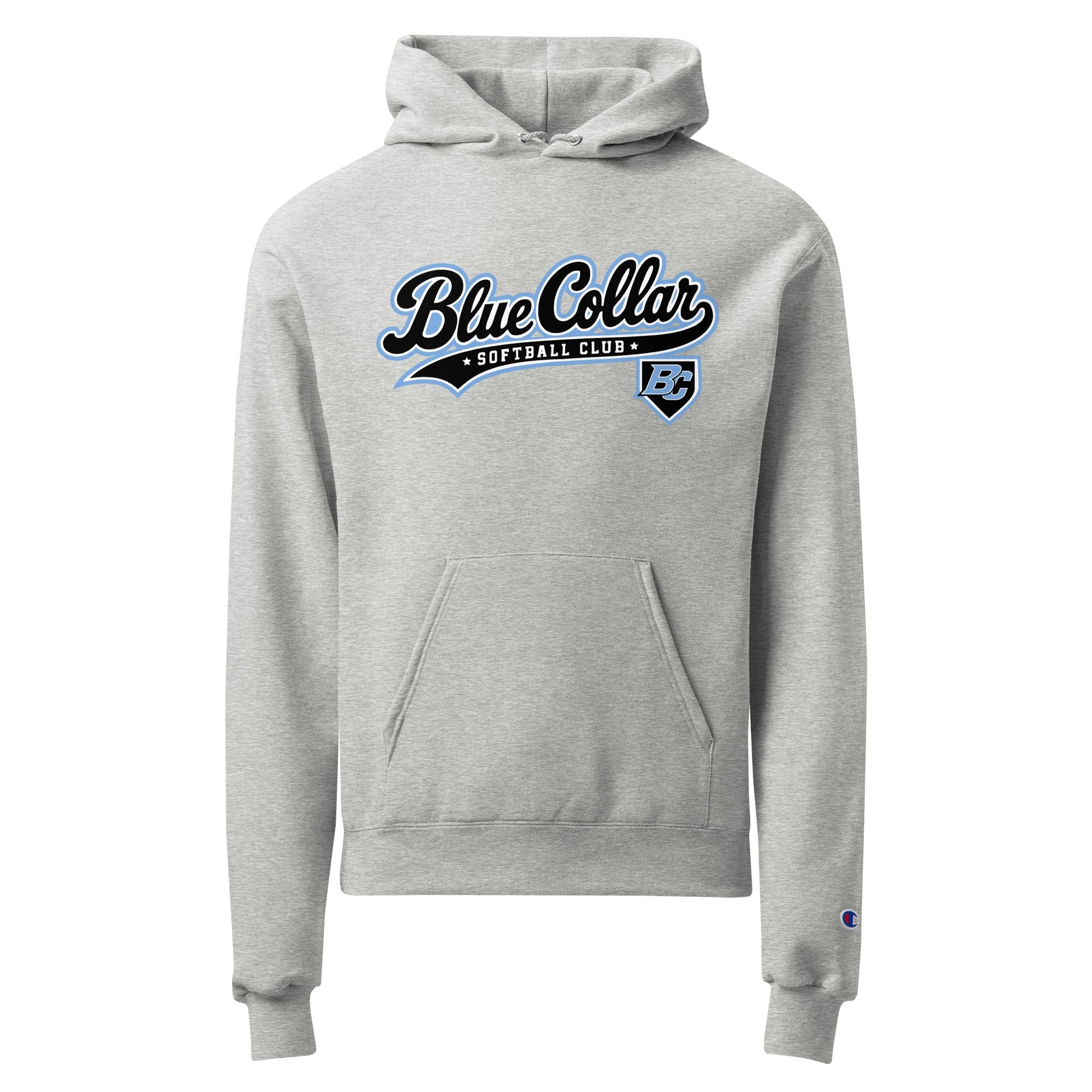 Signature | Champion Hoodie | Blue Collar Softball 2034 | Foundry Logo