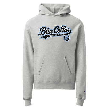 Signature | Champion Hoodie | Blue Collar Softball 2034 | Foundry Logo