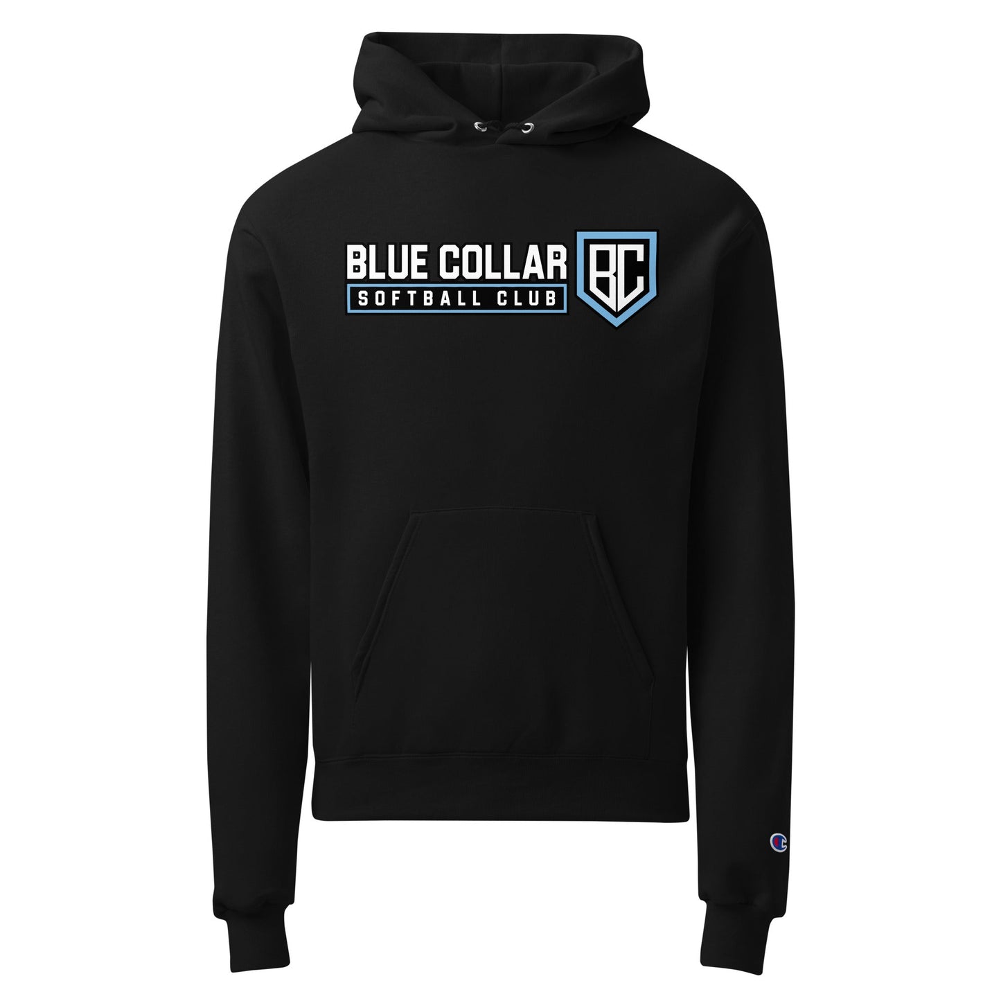 Signature | Champion Hoodie | Blue Collar Softball 2034 | Vanguard Logo