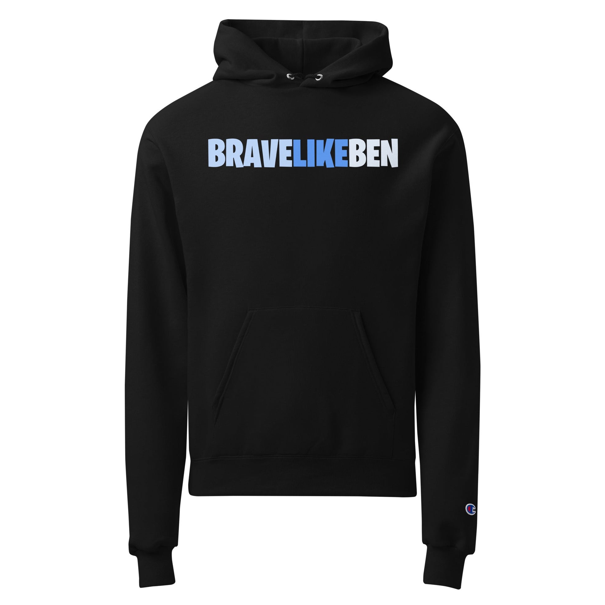 Signature | Champion Hoodie | Brave Like Ben | Script Logo