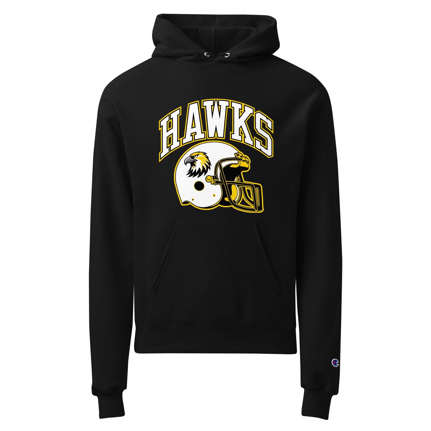Signature | Champion Hoodie | Cardinal Ohara Hawks | Football Helmet Logo