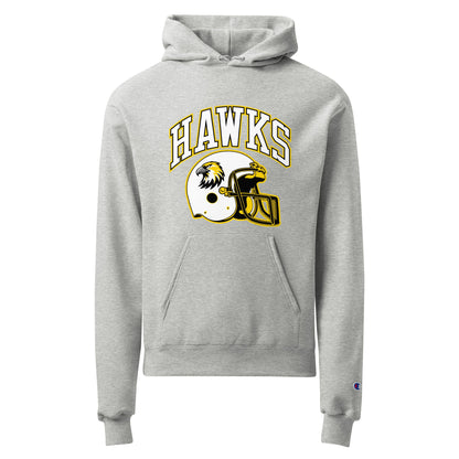 Signature | Champion Hoodie | Cardinal Ohara Hawks | Football Helmet Logo