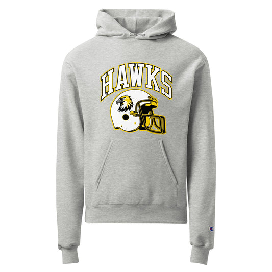 Signature | Champion Hoodie | Cardinal Ohara Hawks | Football Helmet Logo