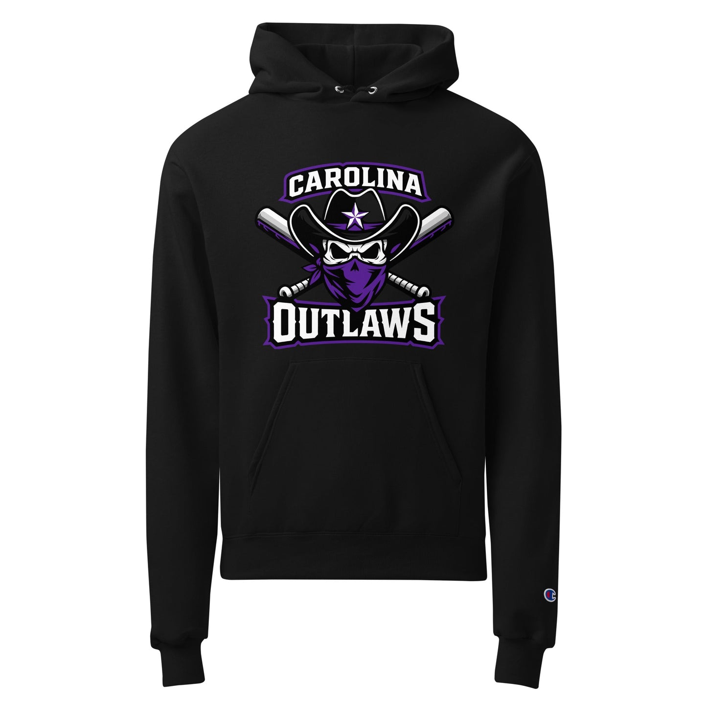 Signature | Champion Hoodie | Carolina Outlaws Baseball | Crest Logo
