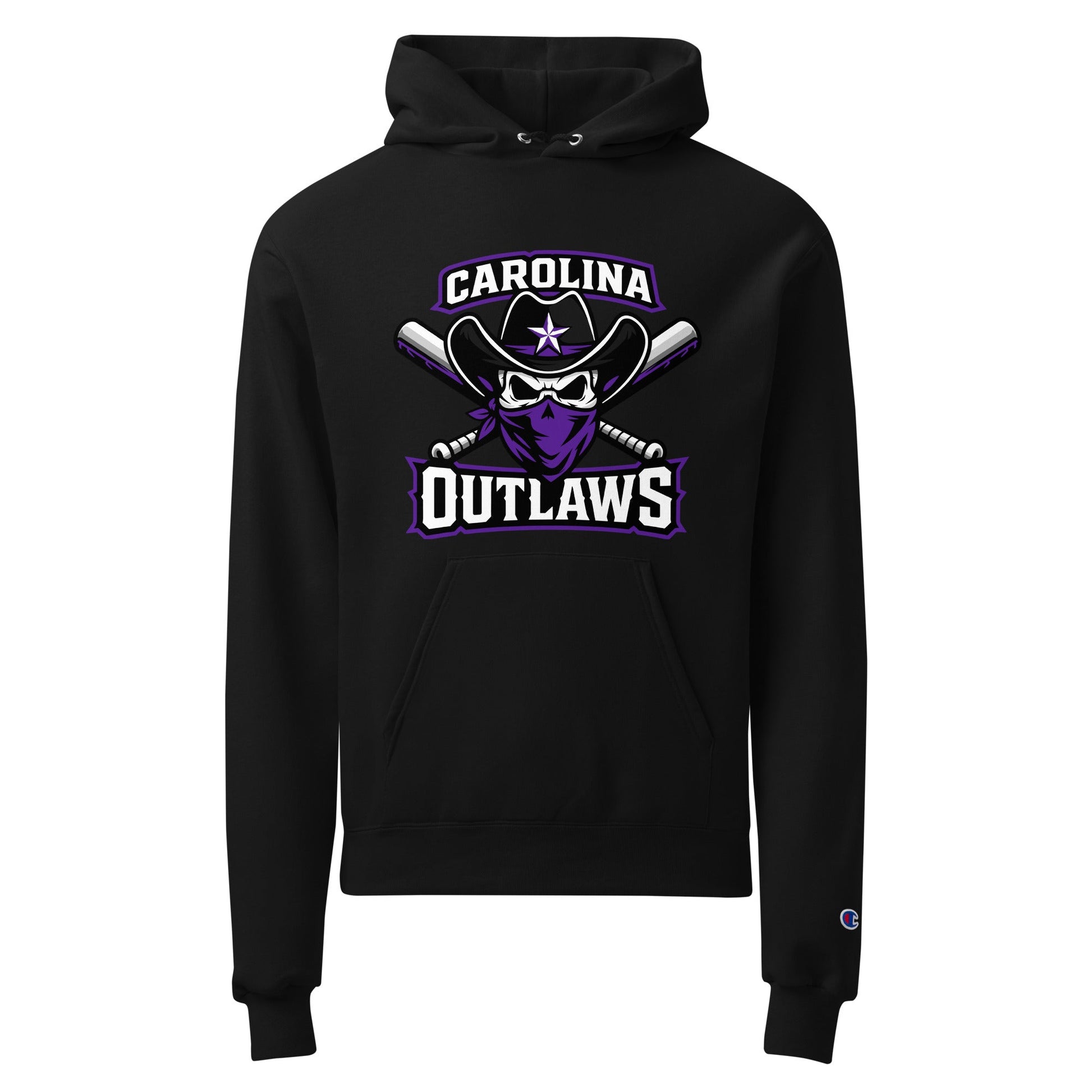 Signature | Champion Hoodie | Carolina Outlaws Baseball | Crest Logo