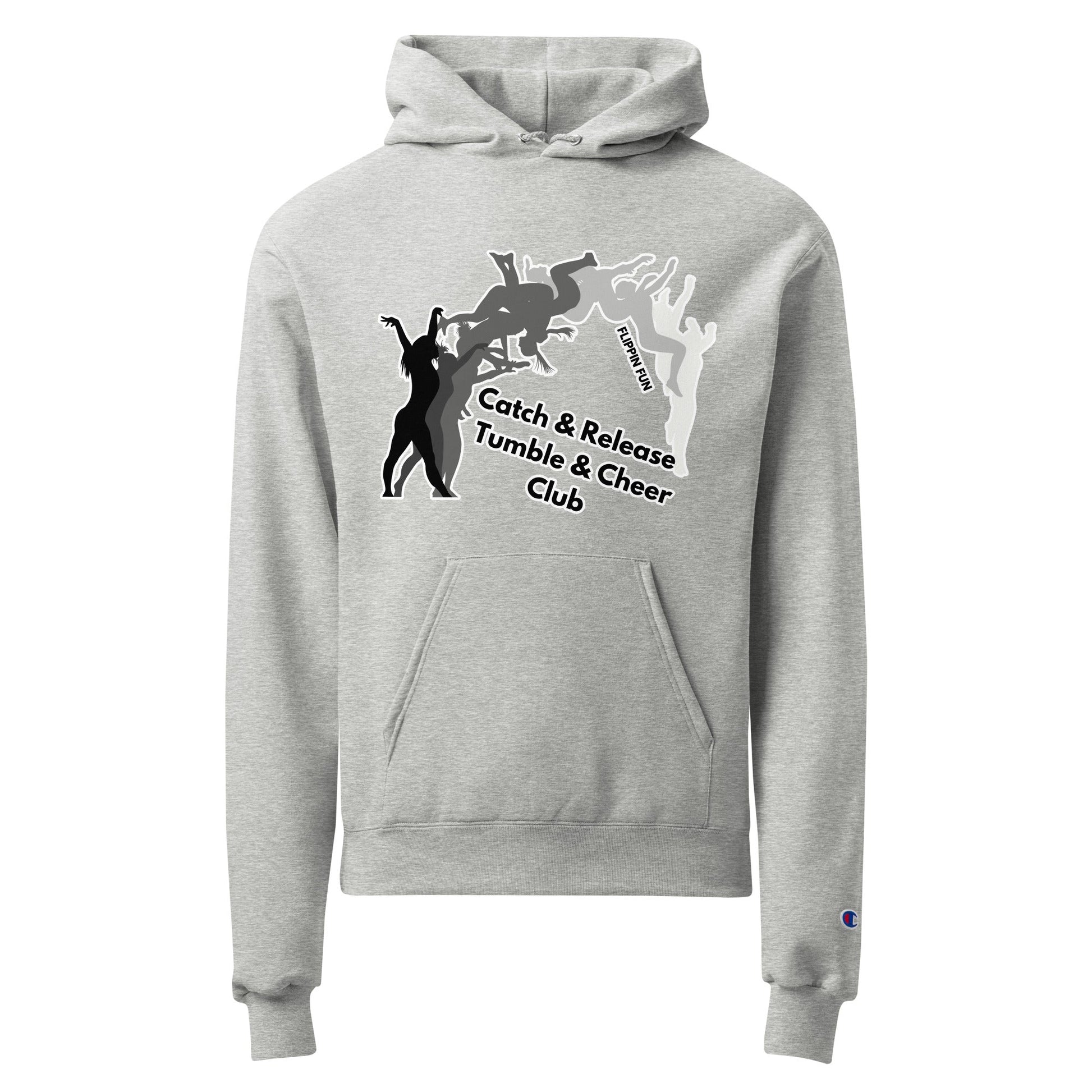 Signature | Champion Hoodie | Catch & Release Tumble & Cheer Club | Tumble Logo
