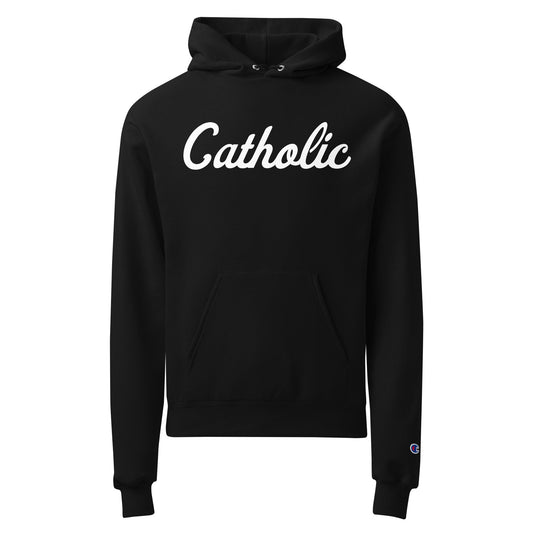 Signature | Champion Hoodie | Catholic High School | Script Logo