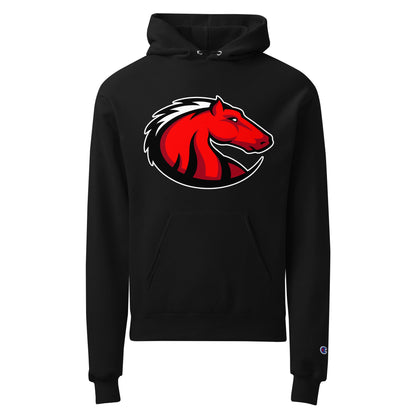 Signature | Champion Hoodie | Central Maine Community College Woman’s Soccer | Crest Logo