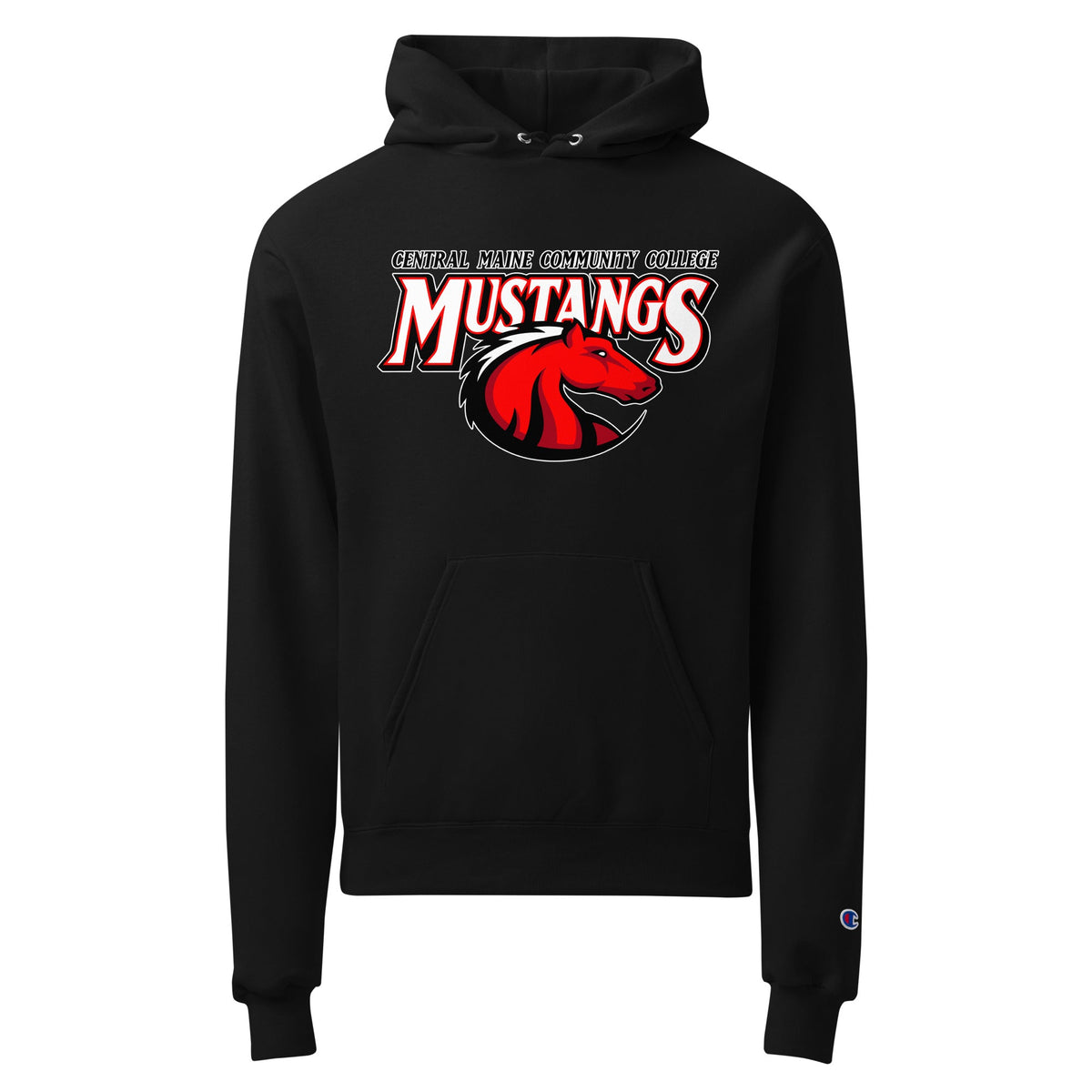Signature | Champion Hoodie | Central Maine Community College Woman’s Soccer | Vanguard Logo