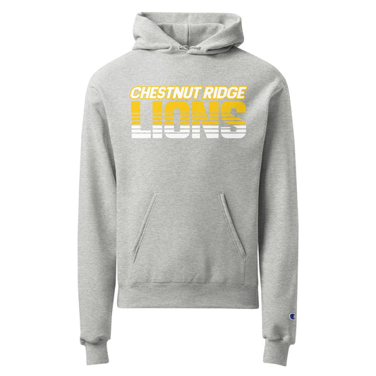 Signature | Champion Hoodie | Chestnut Ridge Lions Football | Script Logo