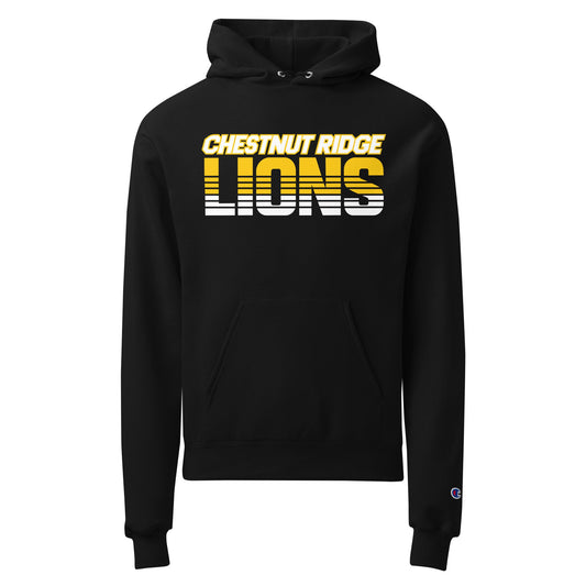 Signature | Champion Hoodie | Chestnut Ridge Lions Football | Script Logo