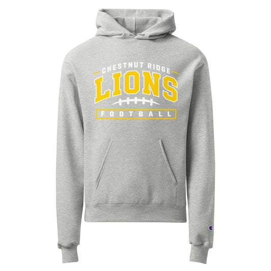 Signature | Champion Hoodie | Chestnut Ridge Lions Football | Valor Logo