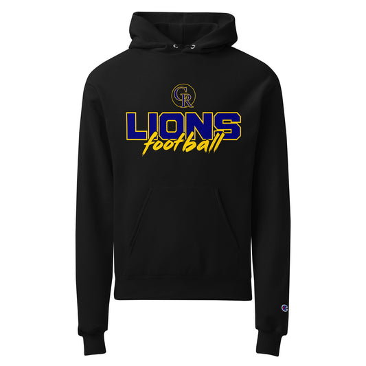 Signature | Champion Hoodie | Chestnut Ridge Lions Football | Vanguard Logo