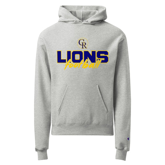 Signature | Champion Hoodie | Chestnut Ridge Lions Football | Vanguard Logo