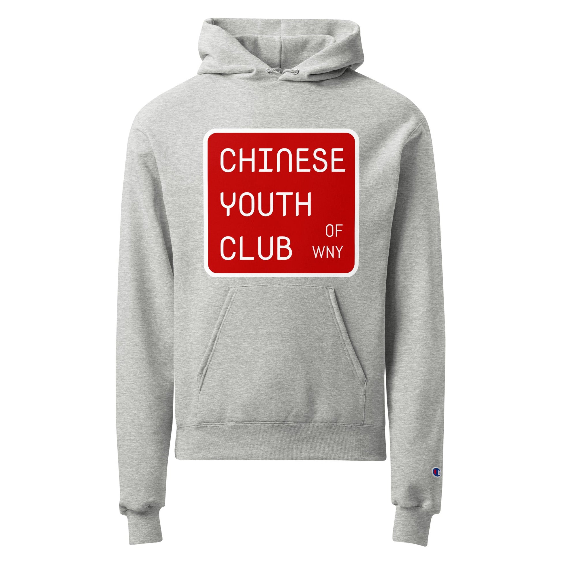 Signature | Champion Hoodie | Chinese Youth Club of WNY | Mark Logo