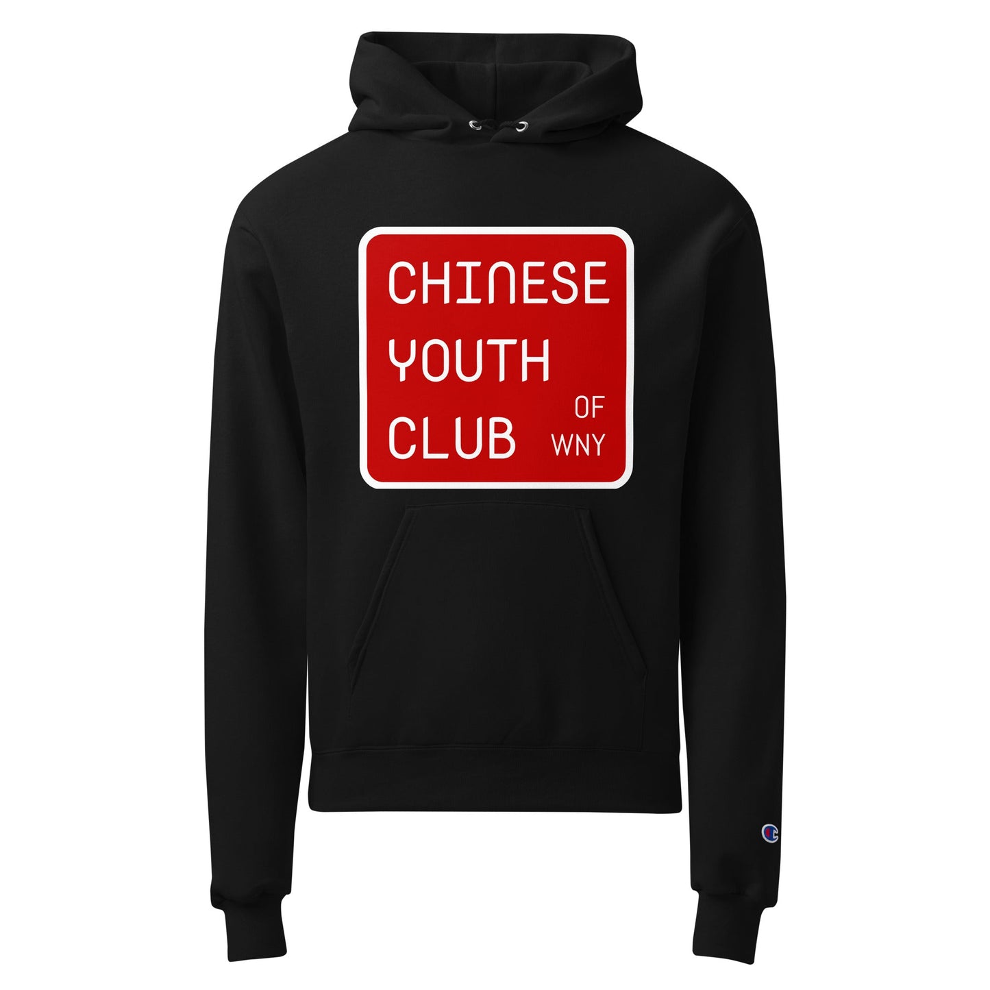 Signature | Champion Hoodie | Chinese Youth Club of WNY | Mark Logo
