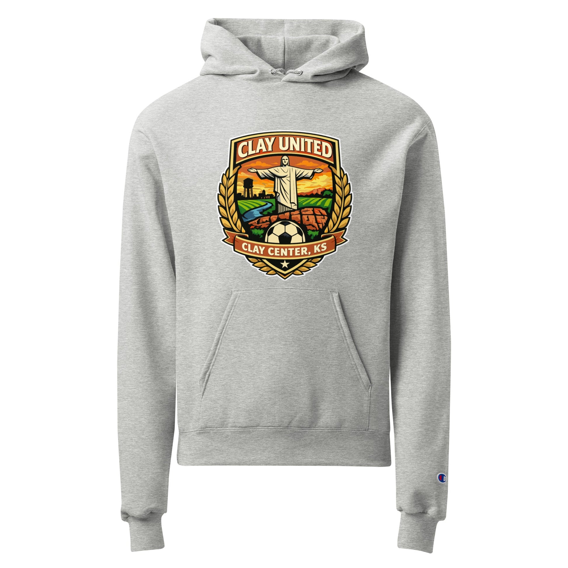 Signature | Champion Hoodie | Clay United | Crest Logo