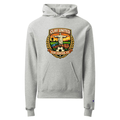 Signature | Champion Hoodie | Clay United | Crest Logo