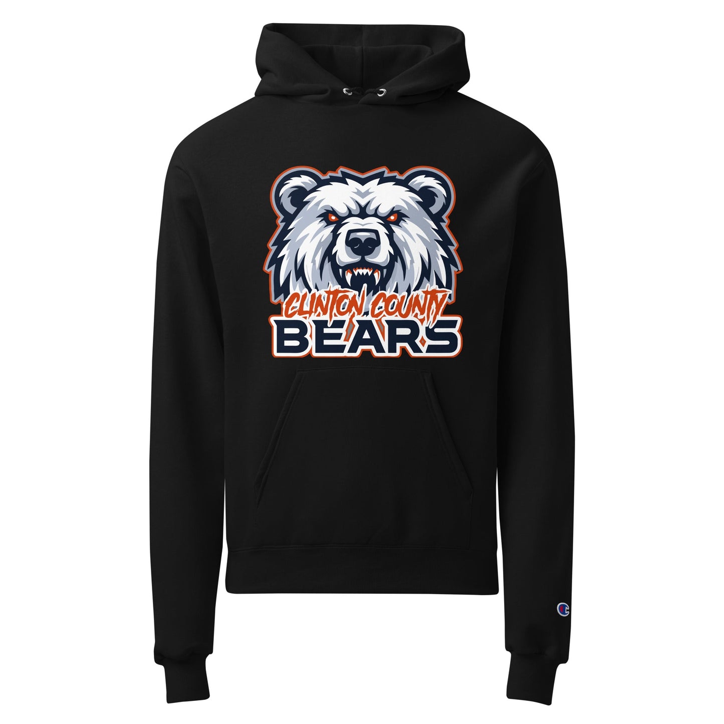 Signature | Champion Hoodie | CLINTON COUNTY BEARS | Bears Mascot Logo