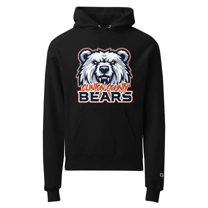 Signature | Champion Hoodie | CLINTON COUNTY BEARS | Bears Mascot Logo