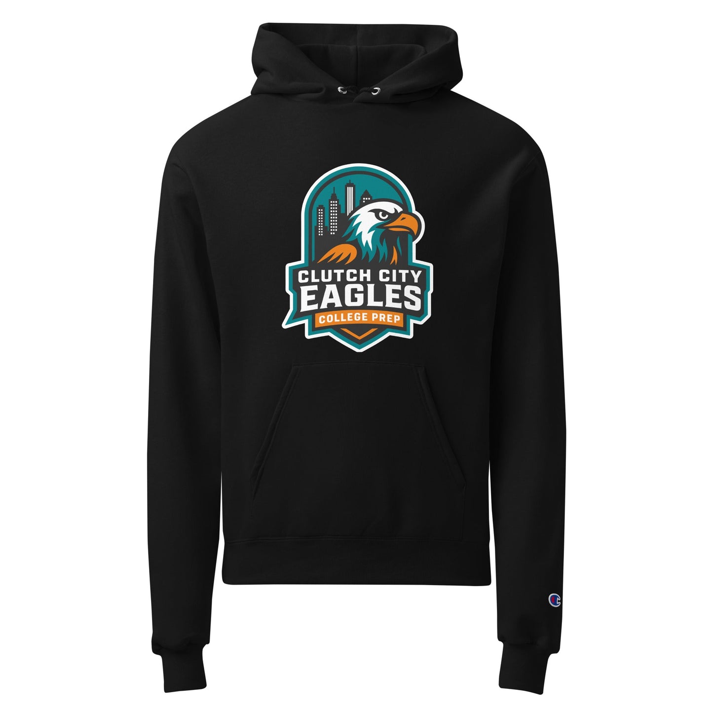 Signature | Champion Hoodie | Clutch City College Prep | Shield Logo