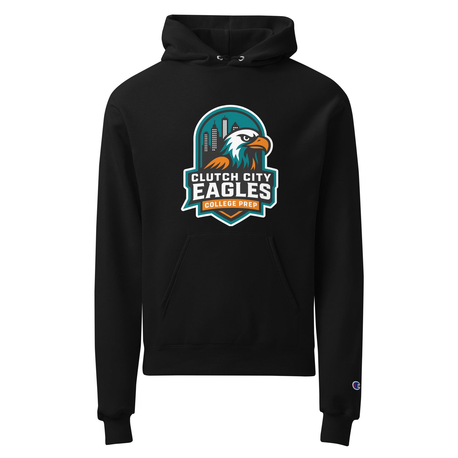 Signature | Champion Hoodie | Clutch City College Prep | Shield Logo