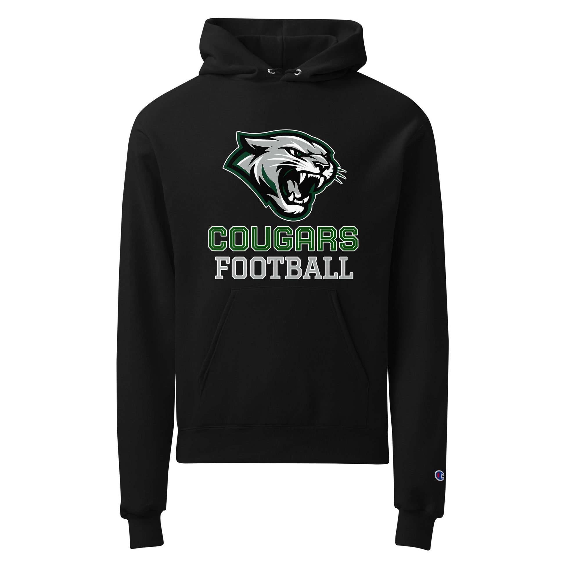 Signature | Champion Hoodie | Colts Neck Cougars | Youth Tackle Football (AYF) | Strike Mascot Logo