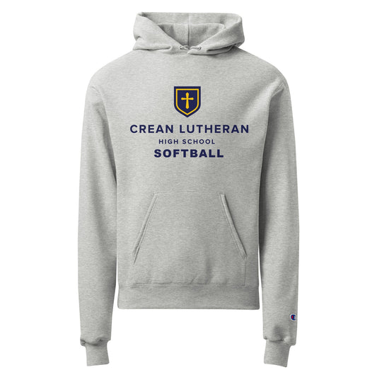 Signature | Champion Hoodie | Crean Lutheran Softball | CLHS SB Logo