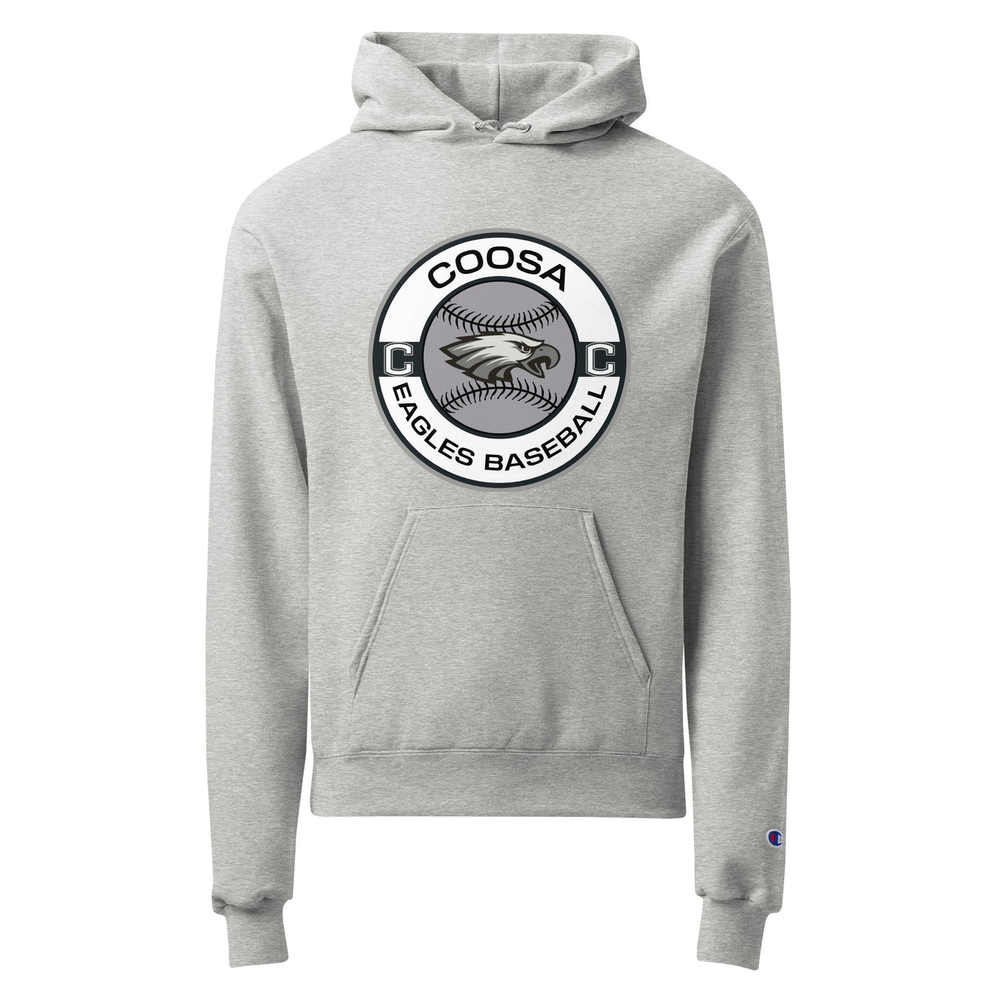 Signature | Champion Hoodie | Eagles Baseball | Badge Logo